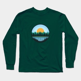 Sunny Lake - Landscape Long Sleeve T-Shirt